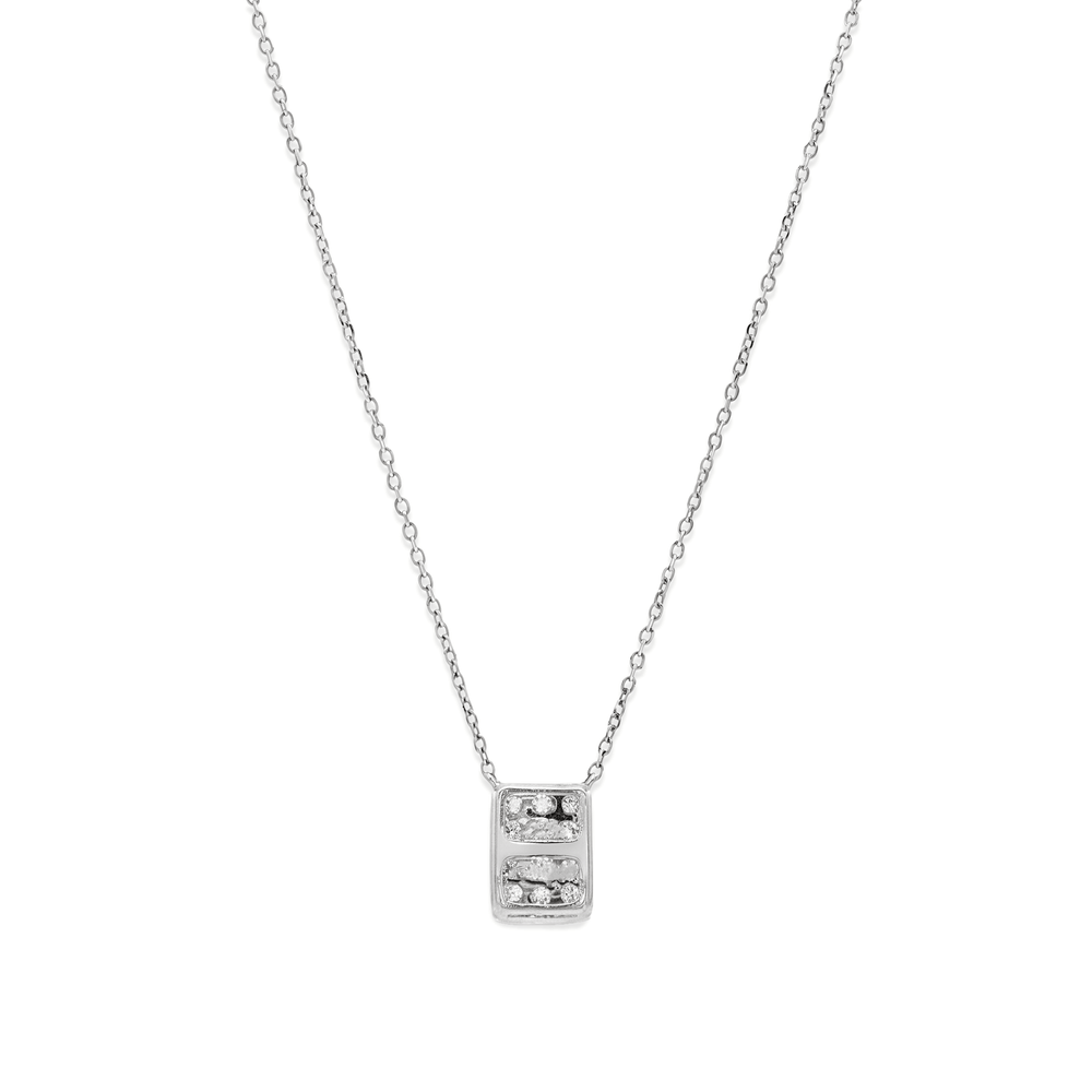 Natural Diamond Triad Baguette Diamond Pendant Necklace
