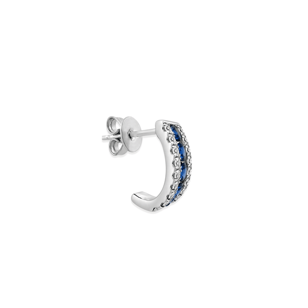Sapphire Crest Diamond Bar Studs hover
