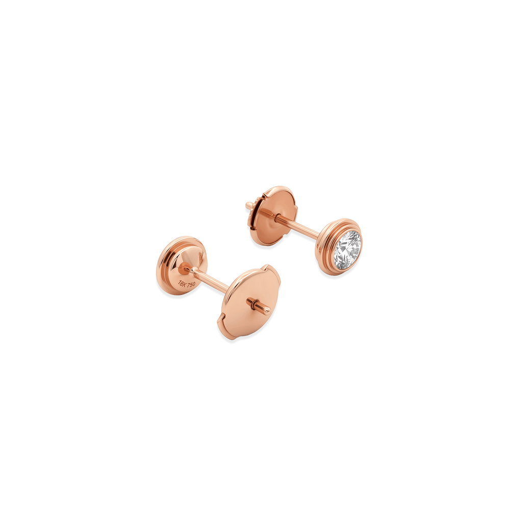 Natural Diamond Rose Halo Solitaire Ring – 18K Rose Gold | 0.47 CT