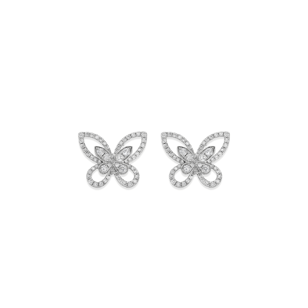 Natural Diamond Butterfly Bloom Studs