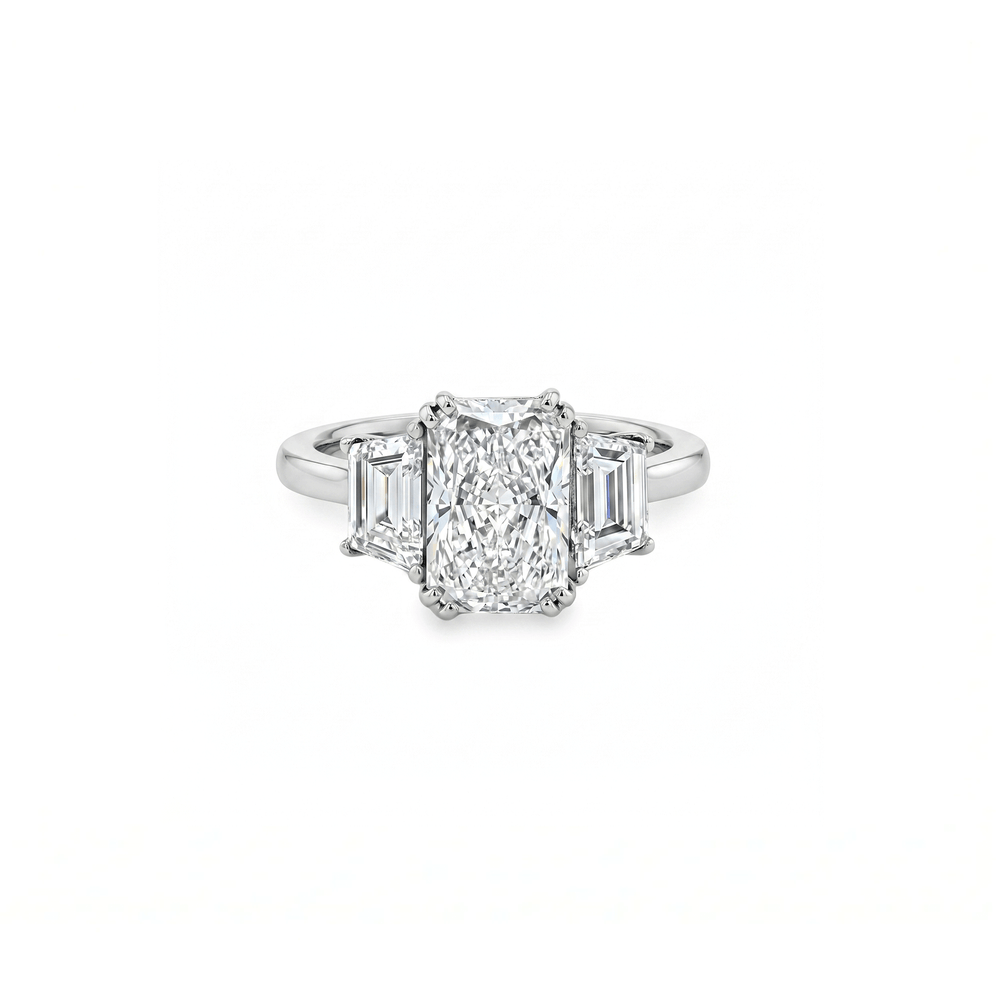 Lab Grown Diamond Three Stone Engagement Ring