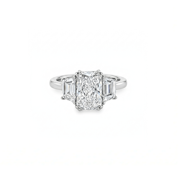 Lab Grown Diamond Three Stone Engagement Ring