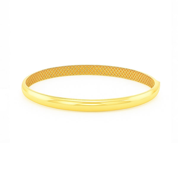 18K Yellow Gold Classic Bangles – 6.80g
