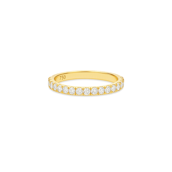 18K Yellow Gold Lab Grown Diamond Eternity Ring