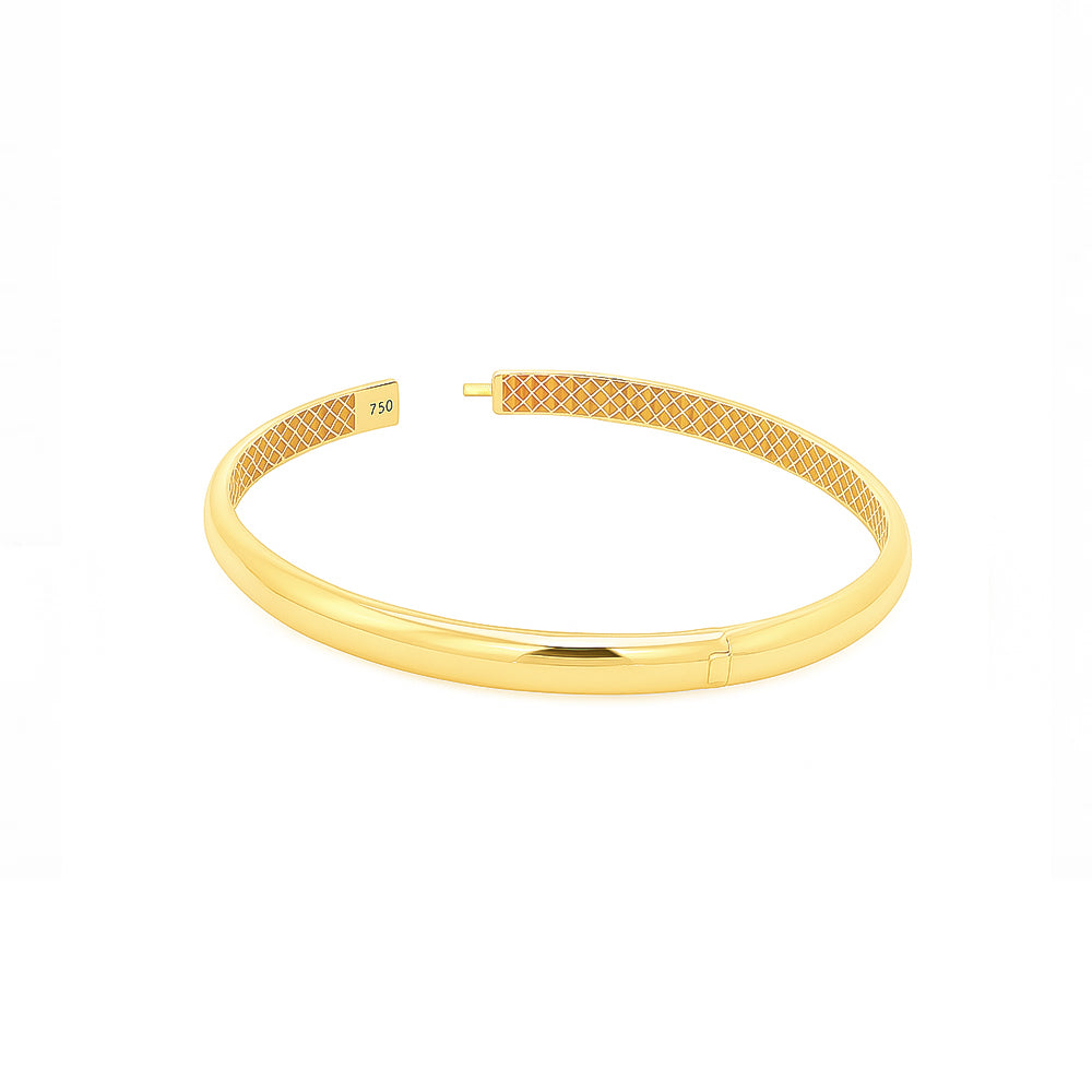 18K Yellow Gold Classic Bangles – 6.80g