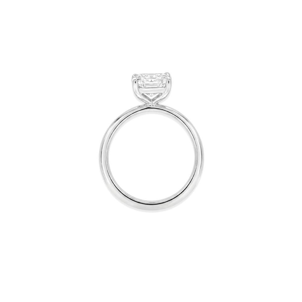 18K Gold Lab Grown Diamond Elongated Cushion-Cut Solitaire Majesty Engagement Ring 4.10 CT