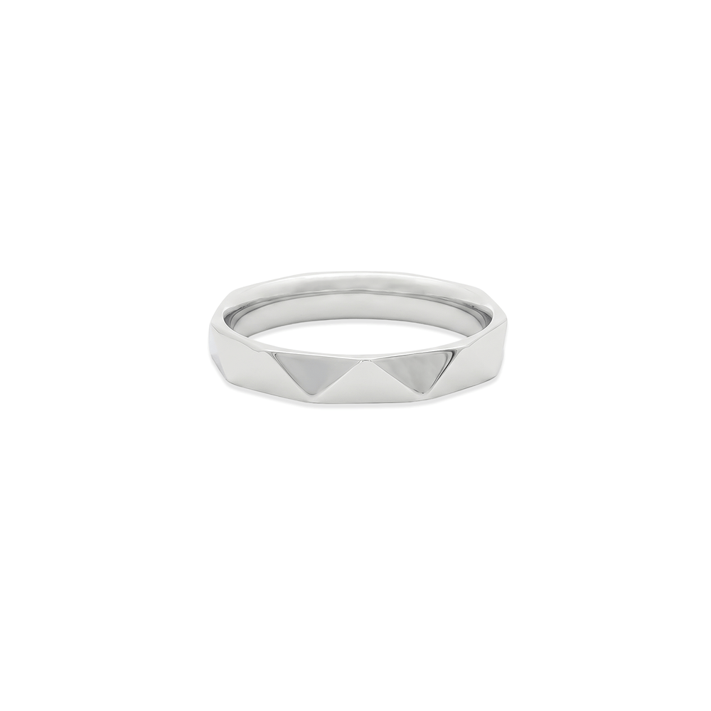 Gold Jewellery Facet Sovereign Ring