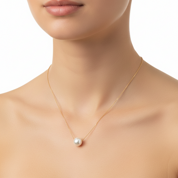 18K Rose Gold Pearl Necklace | Luxury Pearl Jewellery hover
