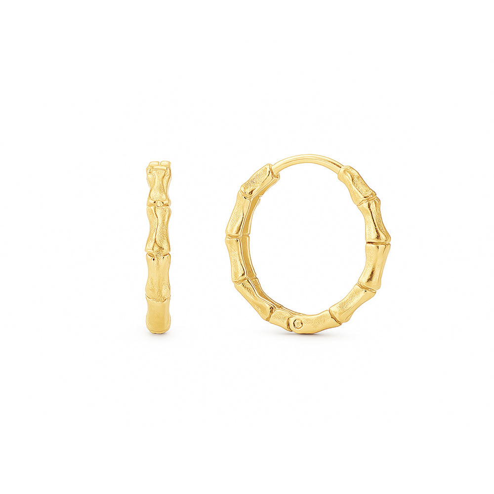 Gold Hoop Earrings 18k | Flashy Jewellery Dubai