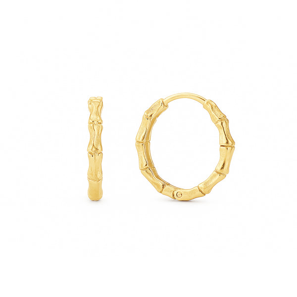 Gold Hoop Earrings 18k | Flashy Jewellery Dubai