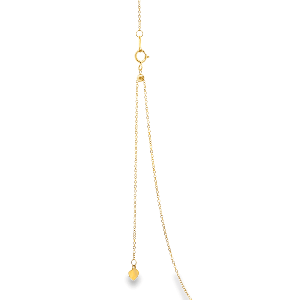 18K Yellow Gold Ruby & Diamond Necklace Pendant