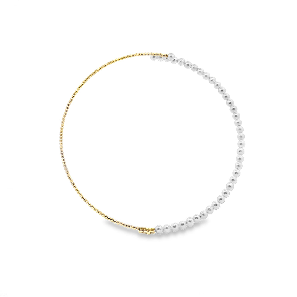 Pearl Choker Necklace in 18K Yellow Gold | Flashy Jewellery