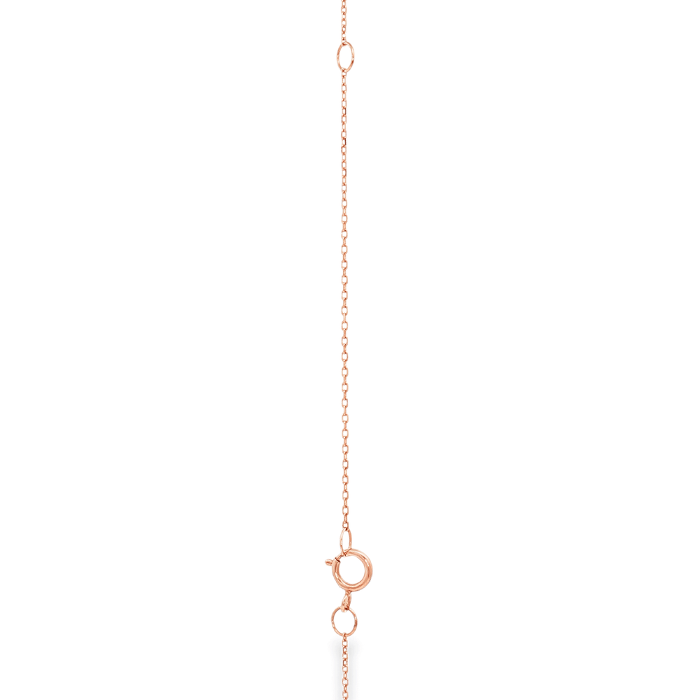 18K Rose Gold Sapphire Diamond Necklace | Flashy Jewellery