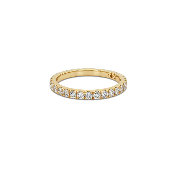 Lab Grown Diamond Eternity Ring 14K Yellow Gold