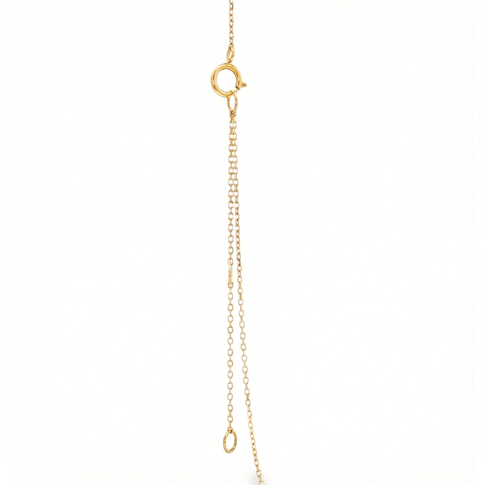 Natural Diamond Pendant in 18K Yellow Gold | Flashy Jewellery