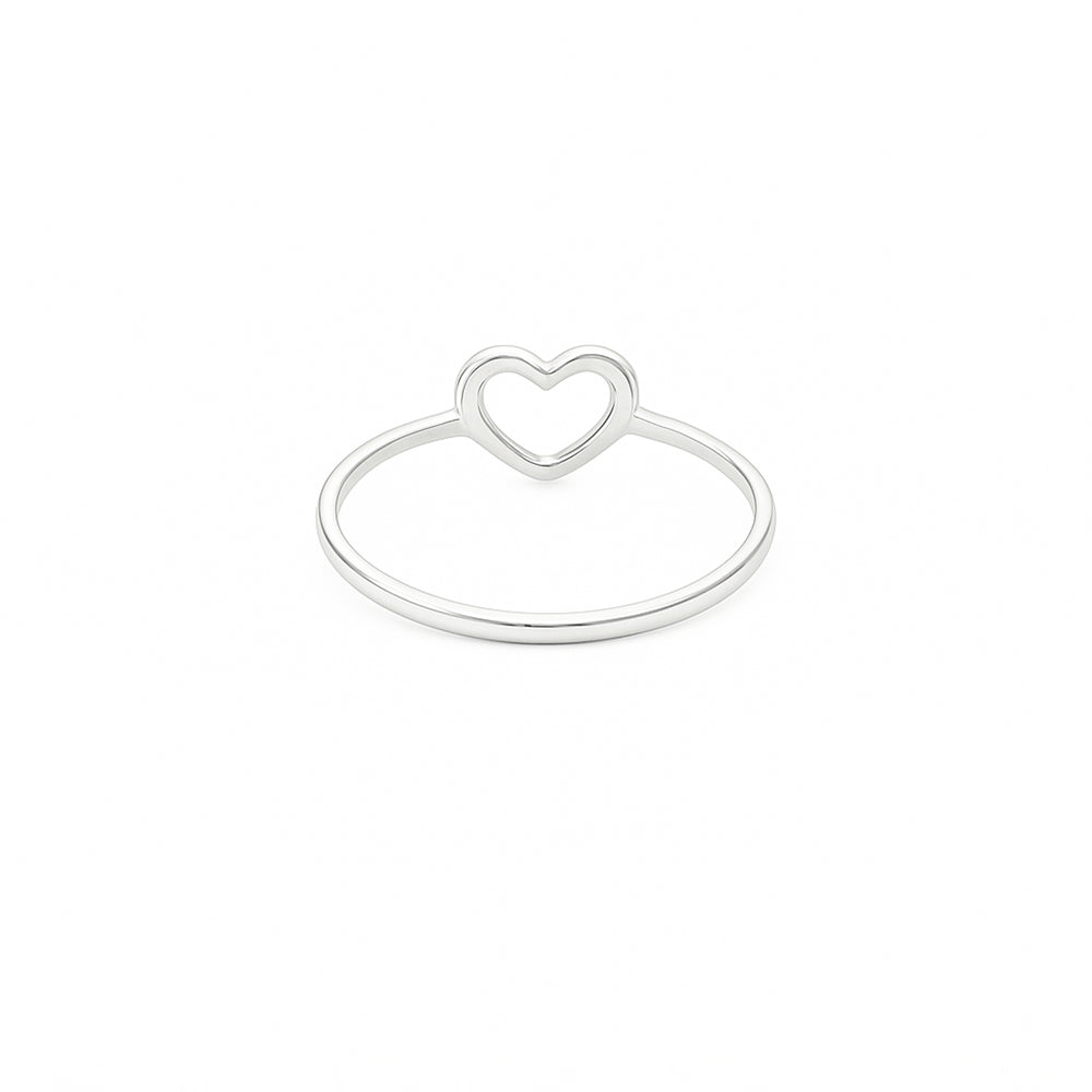 Natural Diamond Engagement Ring – 18K White Gold