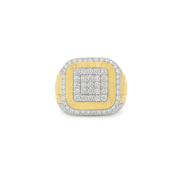 Natural Diamond Men’s Ring in 18K Yellow Gold | Flashy – Flashy Jewellery