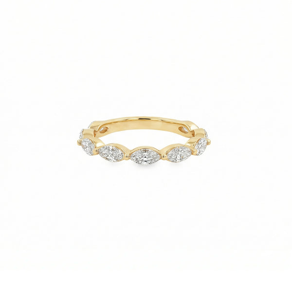 14K Yellow Gold Lab Grown Diamond Eternity Ring