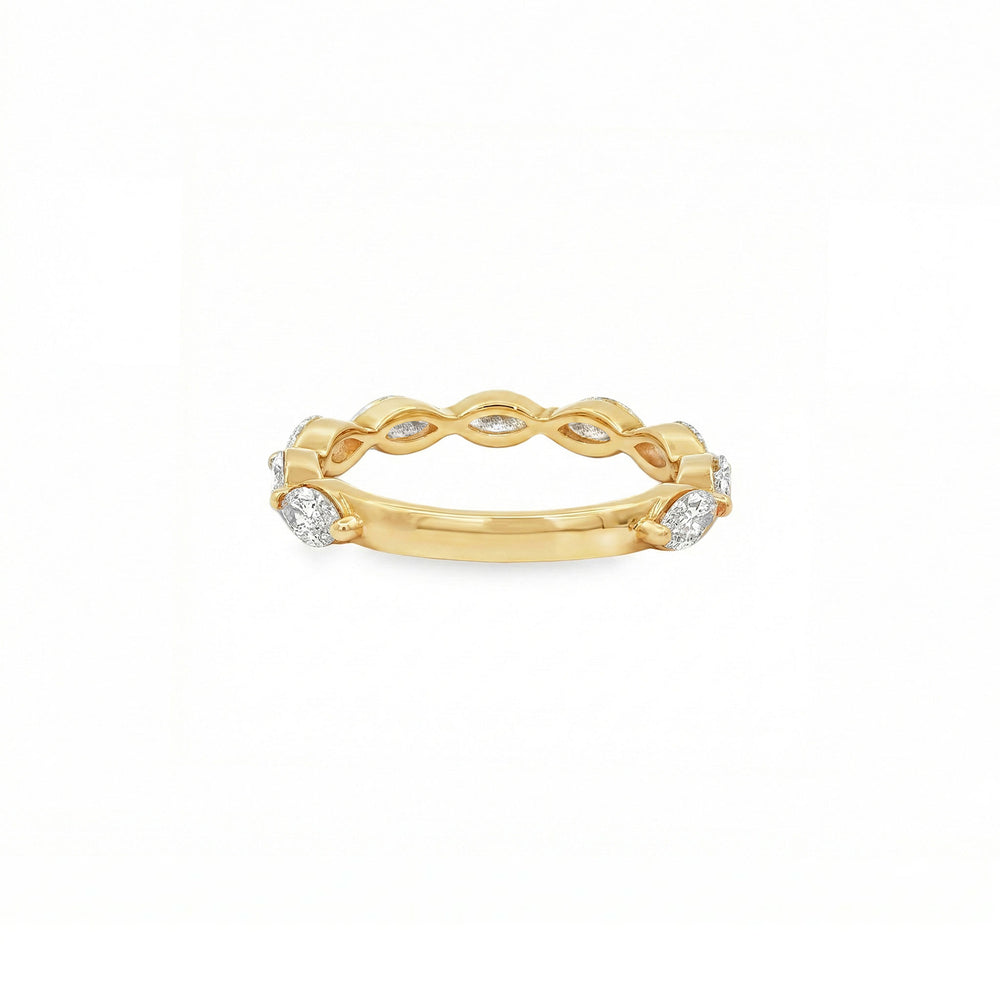 14K Yellow Gold Lab Grown Diamond Eternity Ring