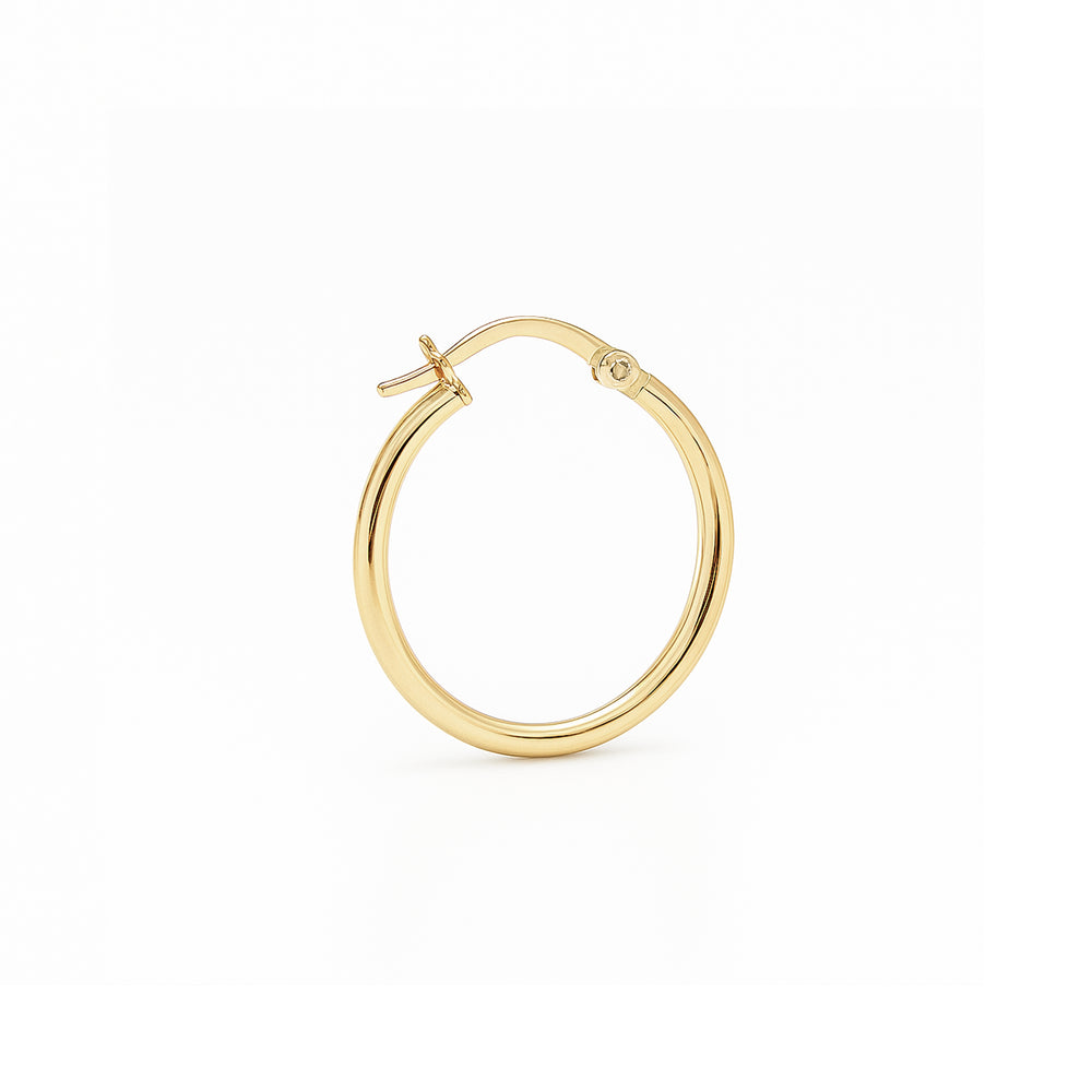 Gold Hoop Earrings 18k Yellow Gold – Flashy Jewellery