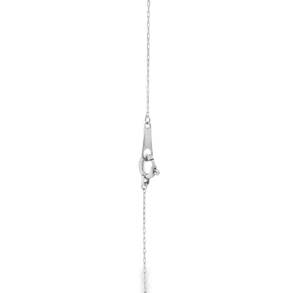 Natural Diamond Pendant Necklace | 18K White Gold Dubai