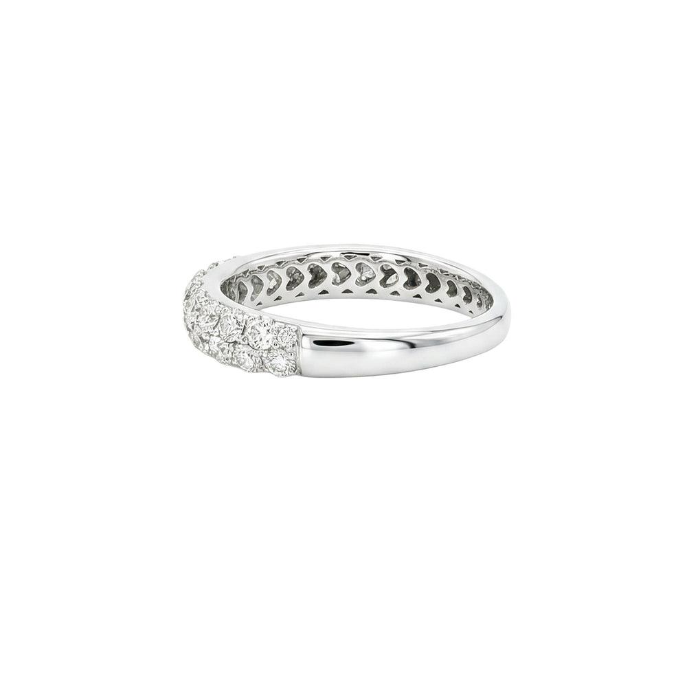Natural Diamond Eternity Ring in 18K White Gold