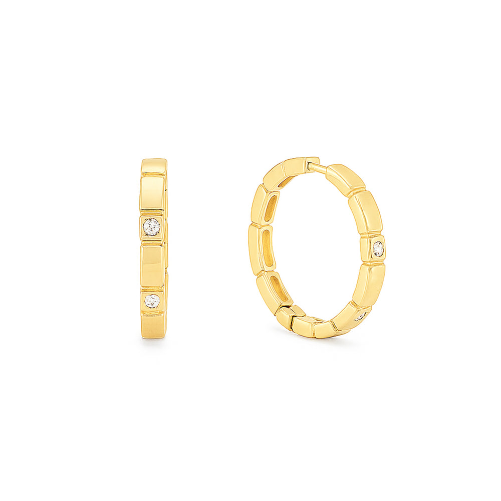 18k Gold Hoop Earrings – Luxury Dubai Jewellery