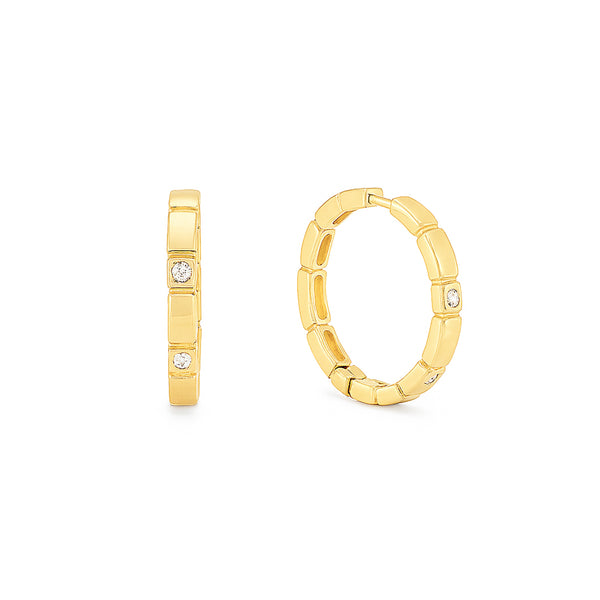 18k Gold Hoop Earrings – Luxury Dubai Jewellery