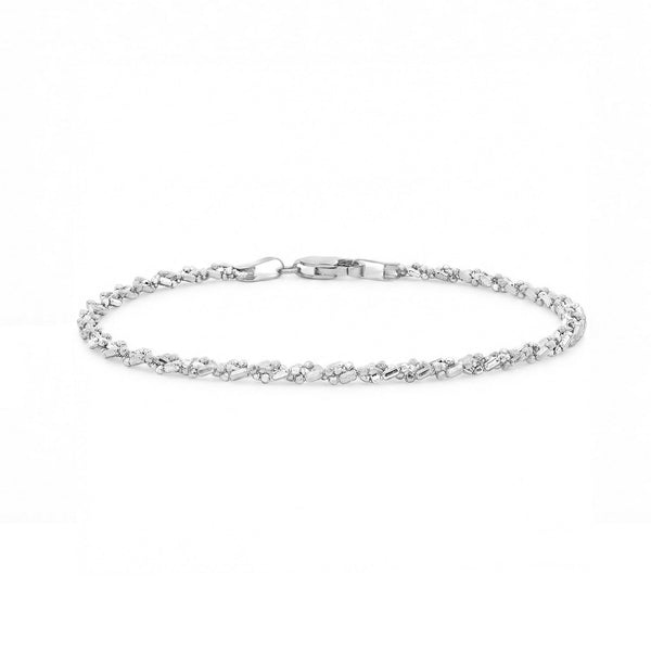 18K White Gold Unisex Bracelet | Flashy Jewellery Dubai