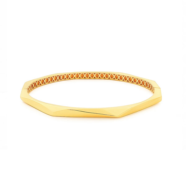 18K Yellow Gold Classic Bangle – 6.79g