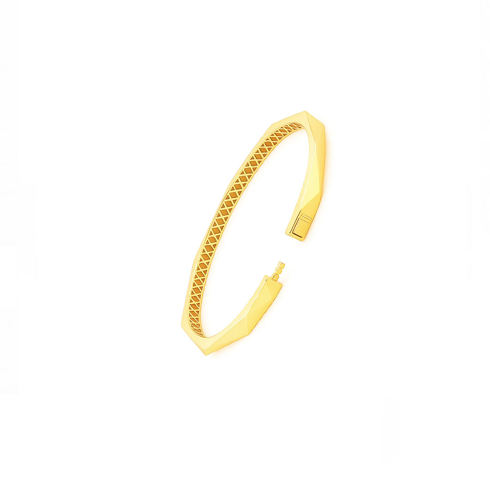 18K Yellow Gold Classic Bangle – 6.79g