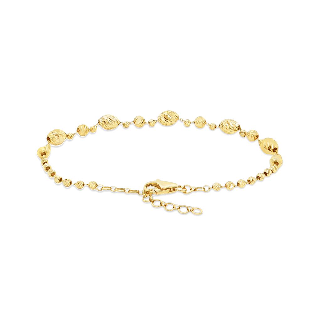 Gold Beaded Bracelet – 18K Gold