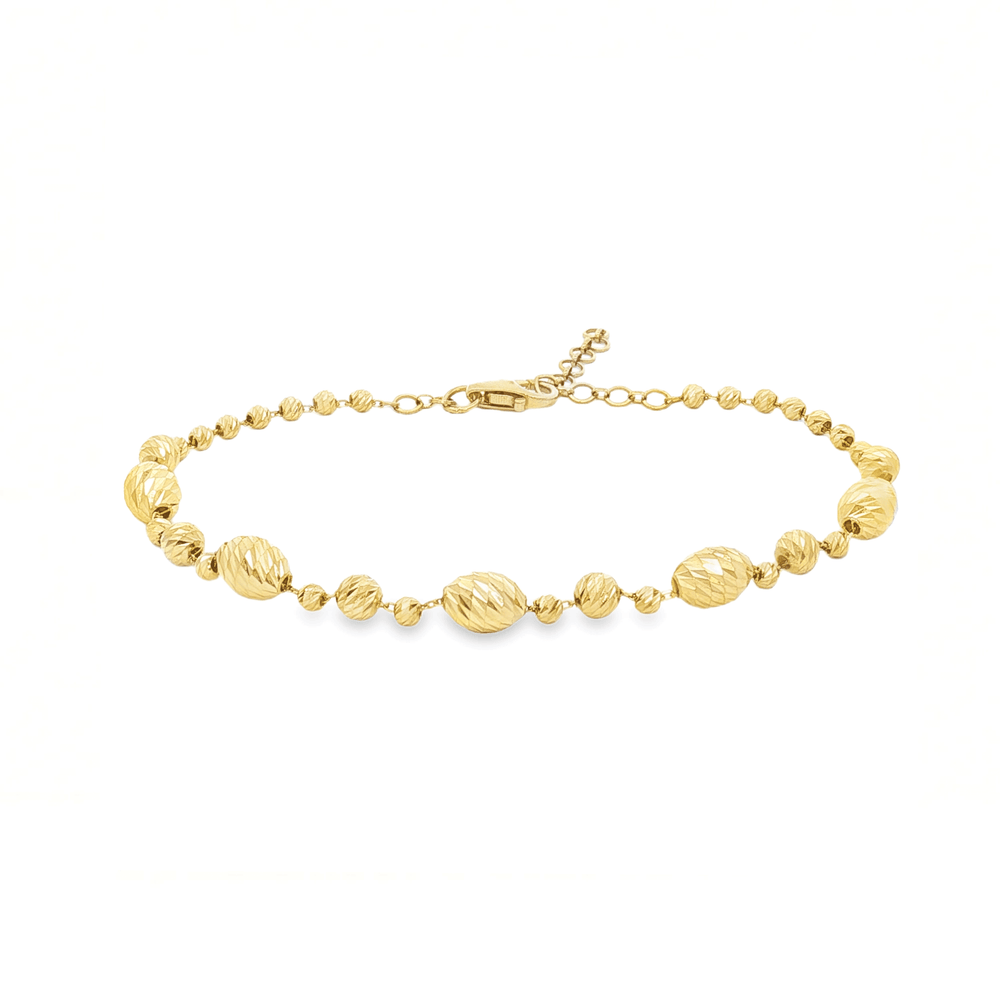 Gold Beaded Bracelet – 18K Gold