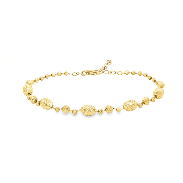 Gold Beaded Bracelet – 18K Gold