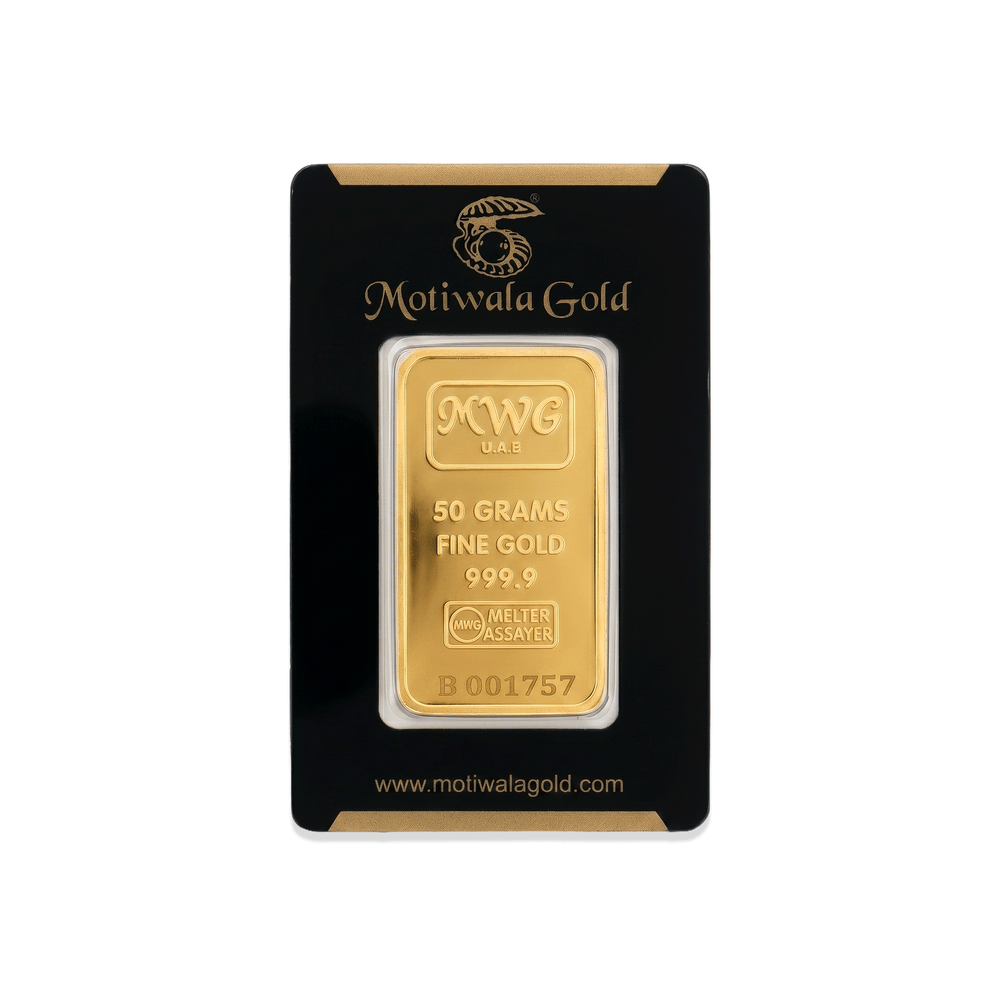 999.9 Gold Bullion Bar 50g | Flashy Jewellery Dubai