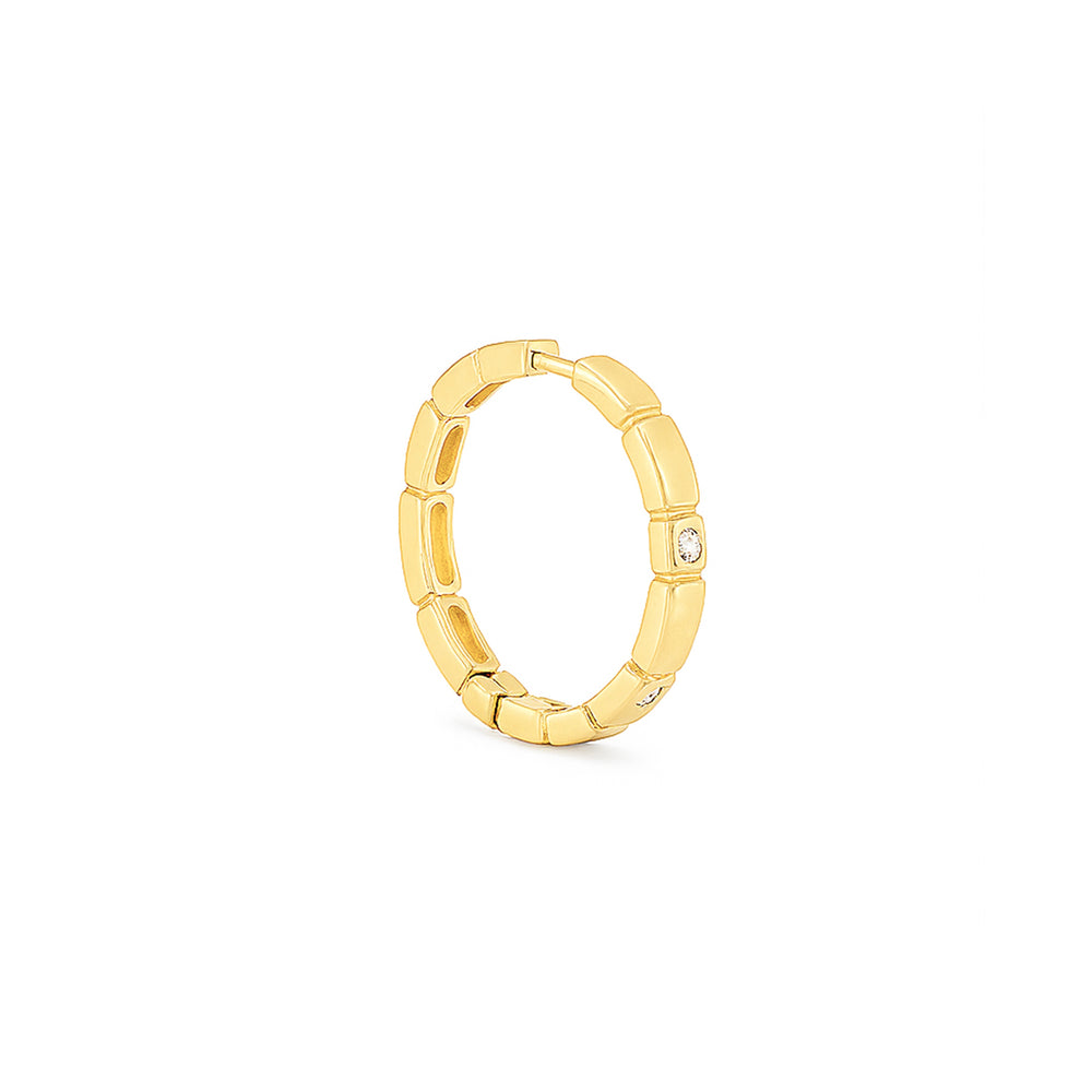 18k Gold Hoop Earrings – Luxury Dubai Jewellery