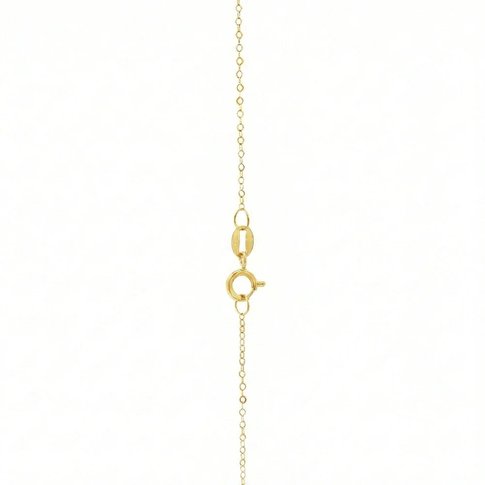 18K Gold Paper Clip Chain Necklace | Minimalist Luxury Chain