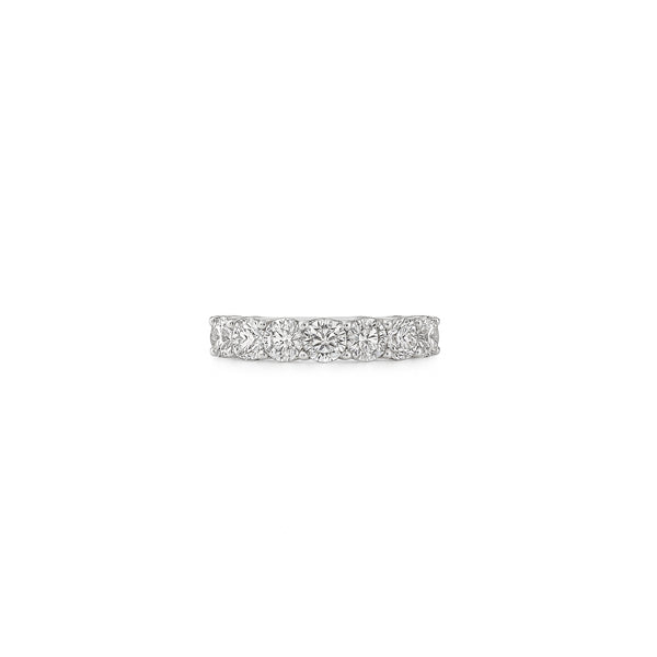 Natural Diamond Eternity Ring in 18K White Gold | Flashy