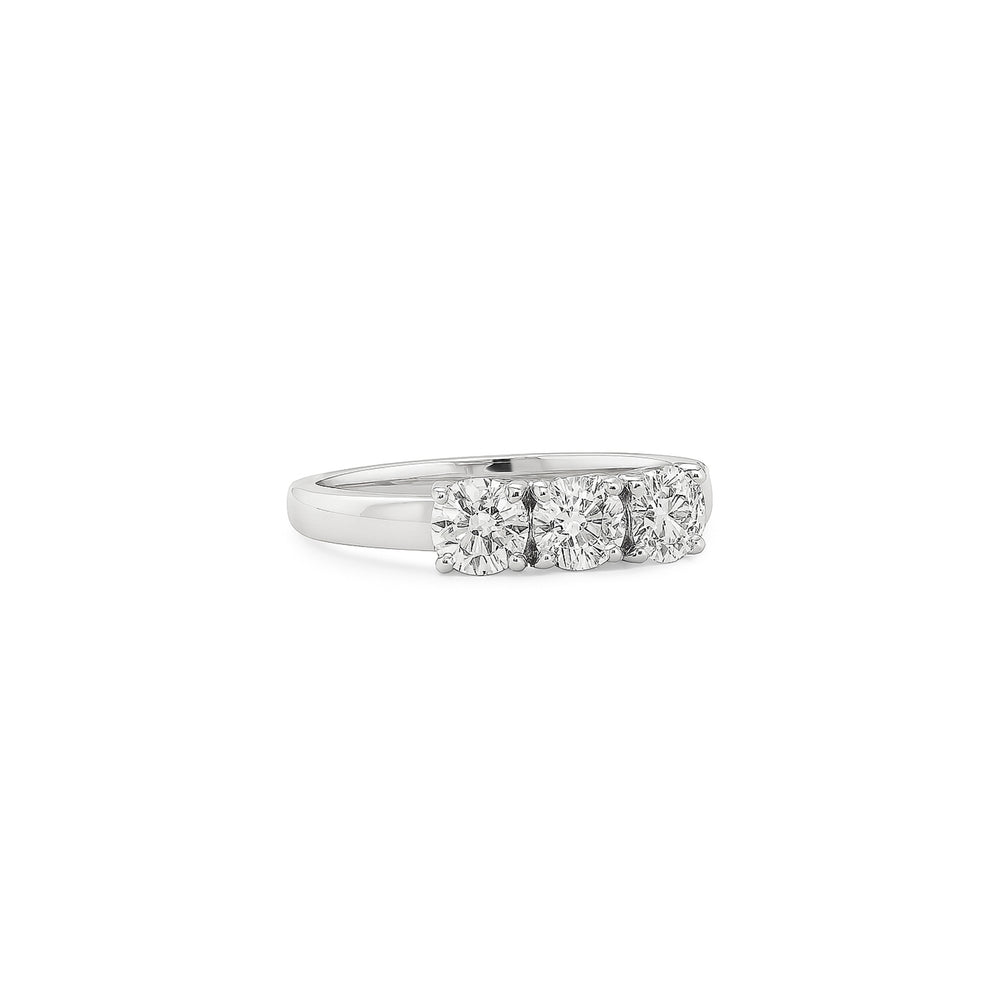 Natural Diamond Eternity Ring in 18K White Gold | Flashy