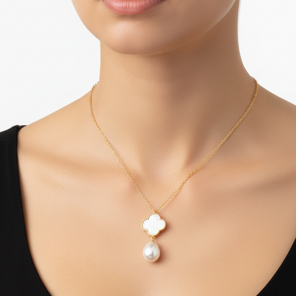 18K Gold Pearl Necklace | Luxury Pearl Jewellery Dubai hover