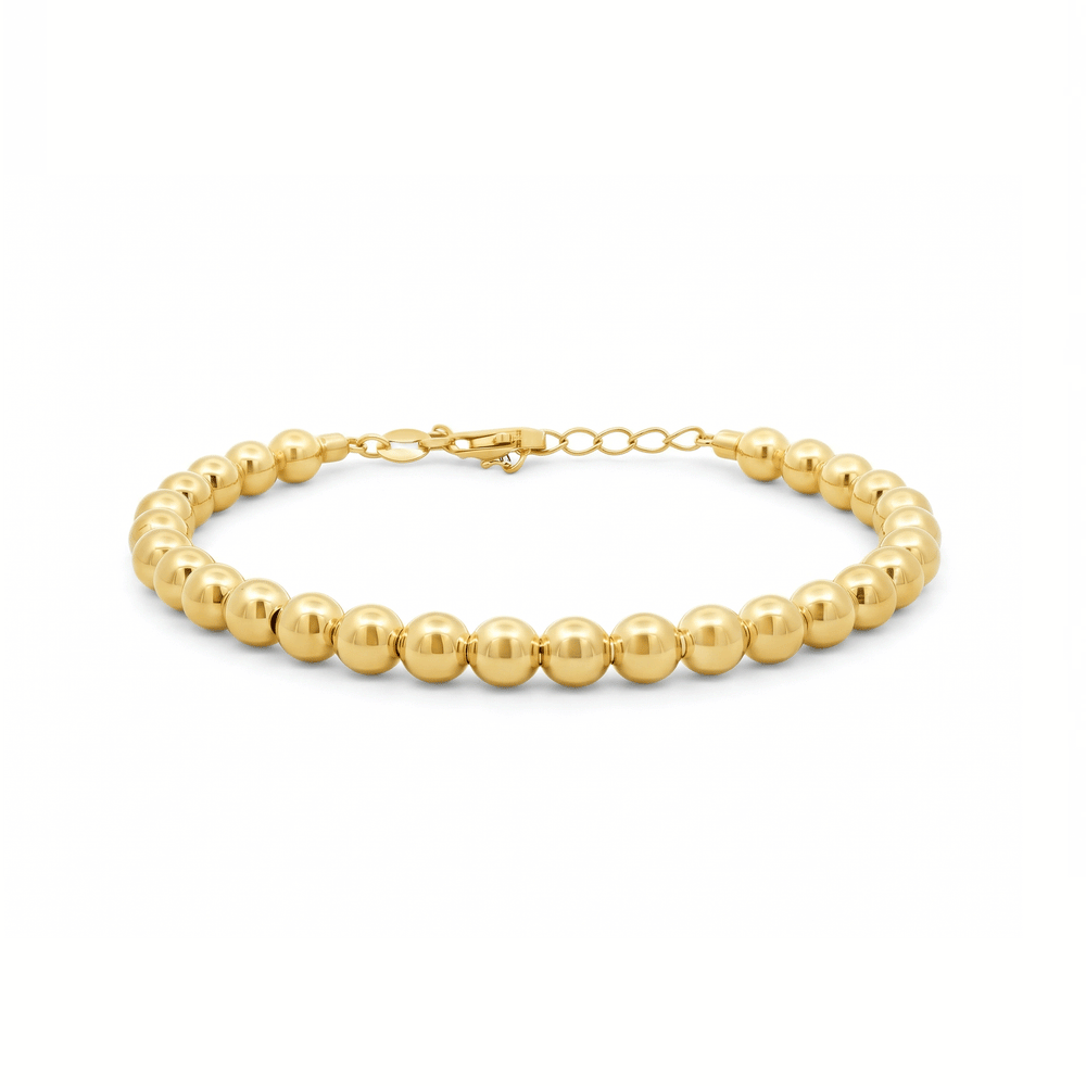 Gold Jewellery Radiant Beaded Bangle