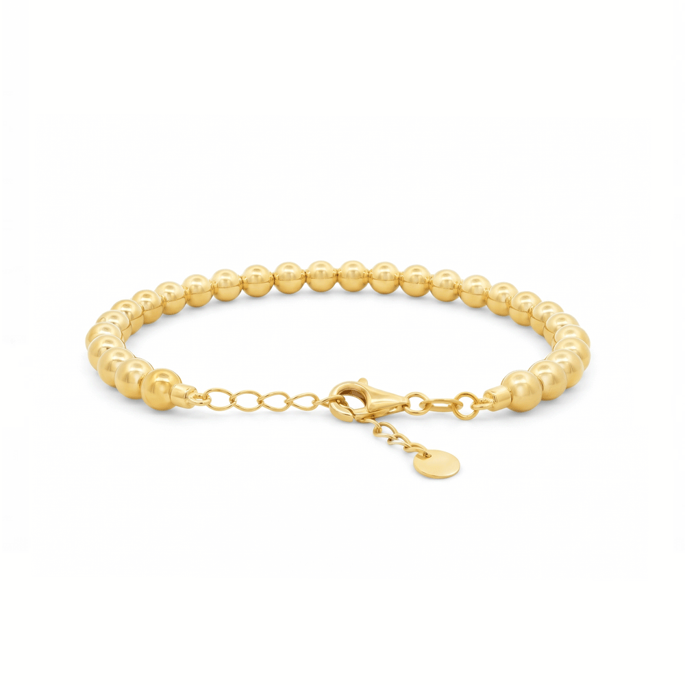 Gold Jewellery Radiant Beaded Bangle