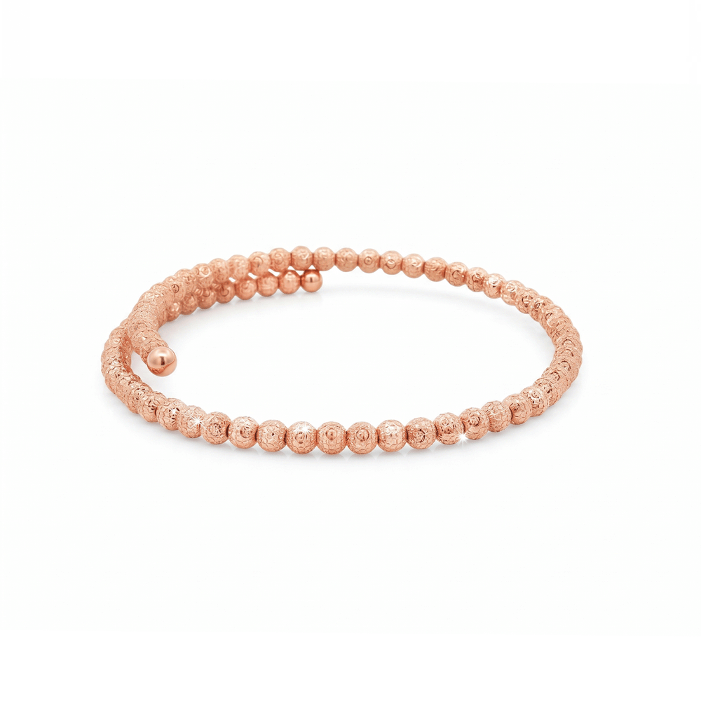Gold Jewellery Rosé Beadline Bangle