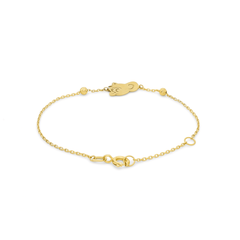 Kid's Gold Jewellery Little Hamsa Blessing Bracelet