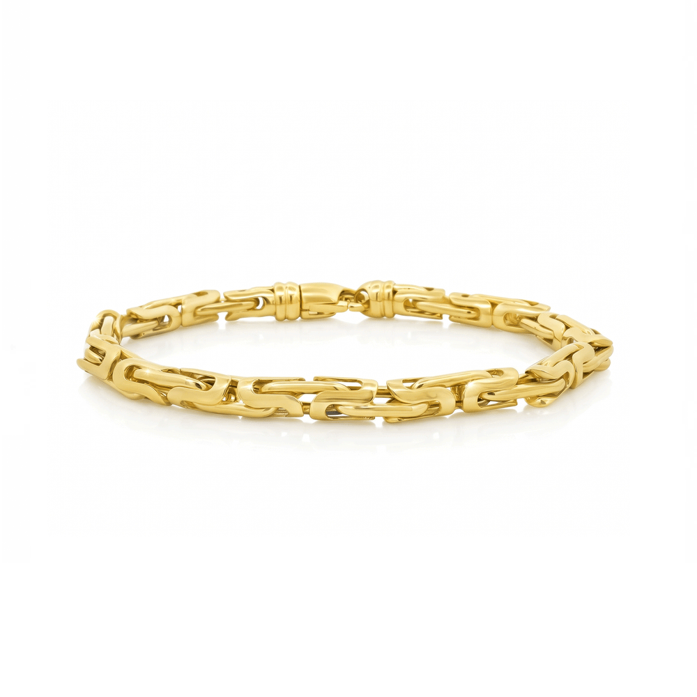 18K Gold RectaLink Gold Chain Bracelet – 25.16g