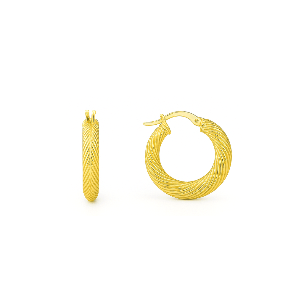 18K Gold Women’s Hoop Earrings – Elegant Everyday Luxury