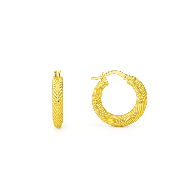 18K Gold Women’s Hoop Earrings – Elegant Everyday Luxury