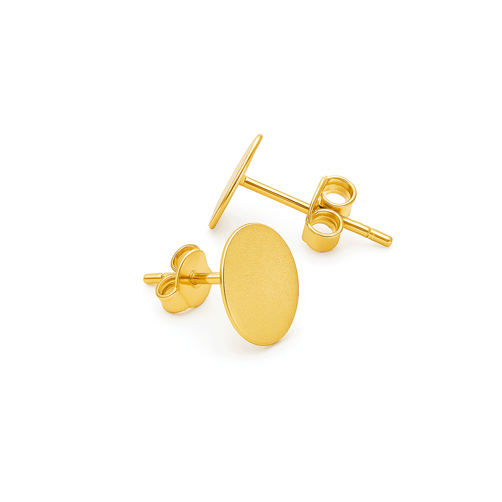 Gold Jewellery Women’s Stud Earrings | 18K Elegant Minimal Design