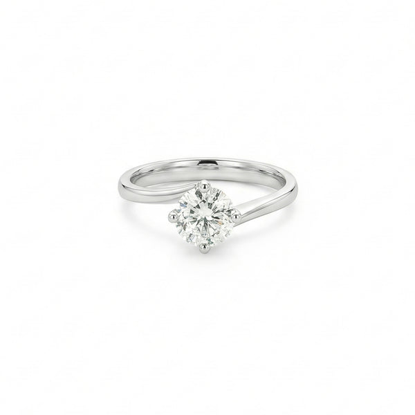 Natural Diamond Solitaire Engagement Ring | Flashy Jewellery