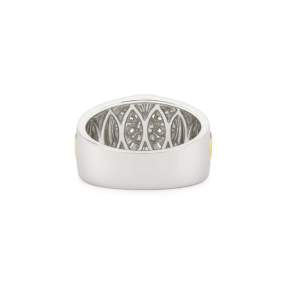 Natural Diamond Men’s Ring 18K White Gold Dubai